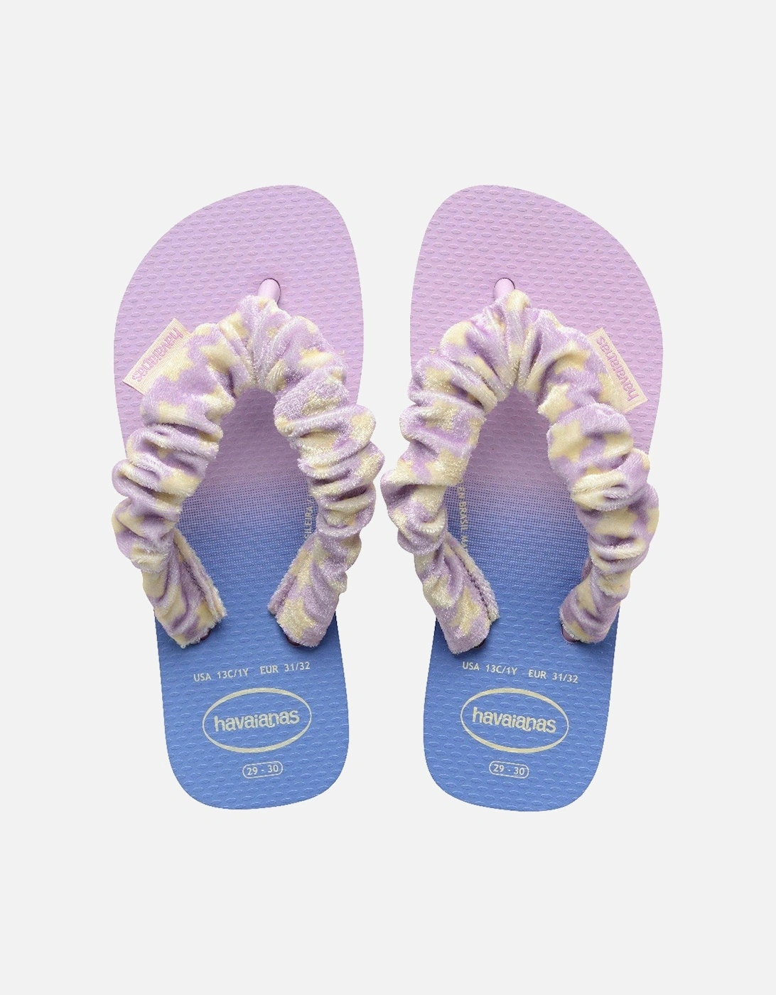 Kids Fluffy Flip Flops - Purple, 2 of 1