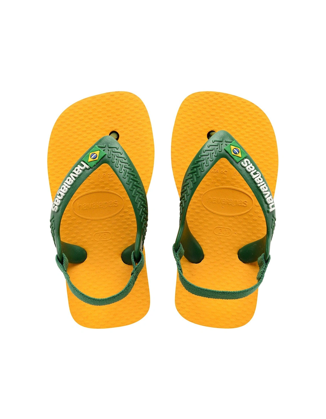 Baby Brasil Logo Il Flip Flops - Yellow, 2 of 1
