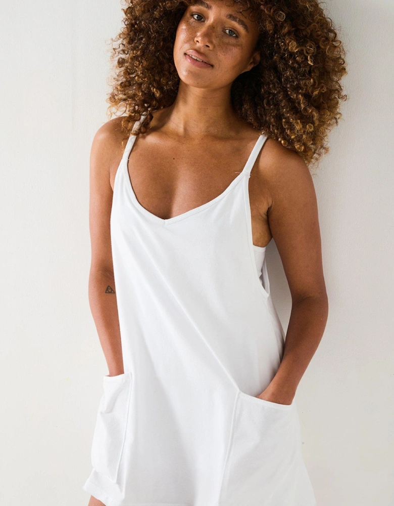 Womens Training Hot Shot Mini Dress - White