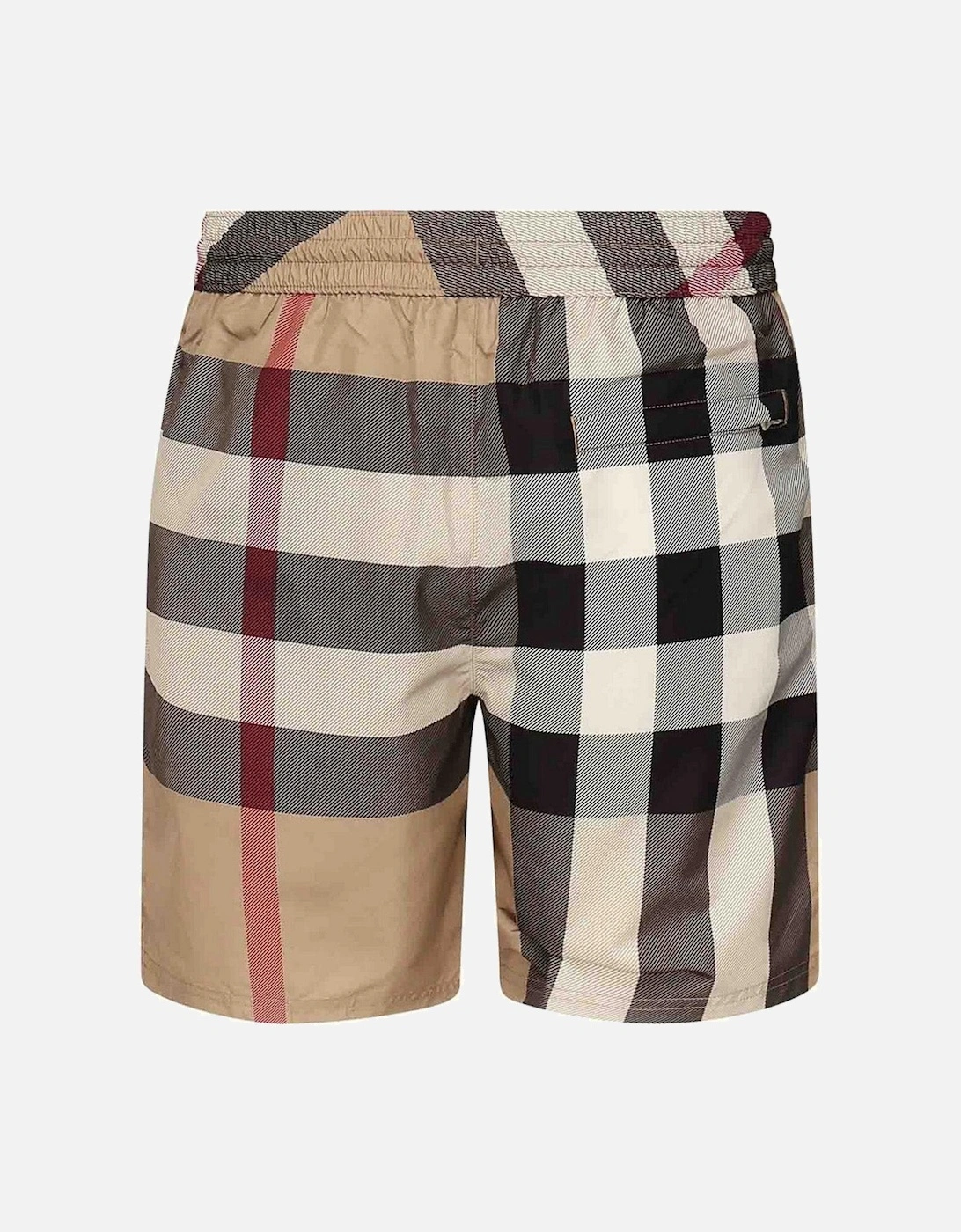 Check Swim Shorts in Beige