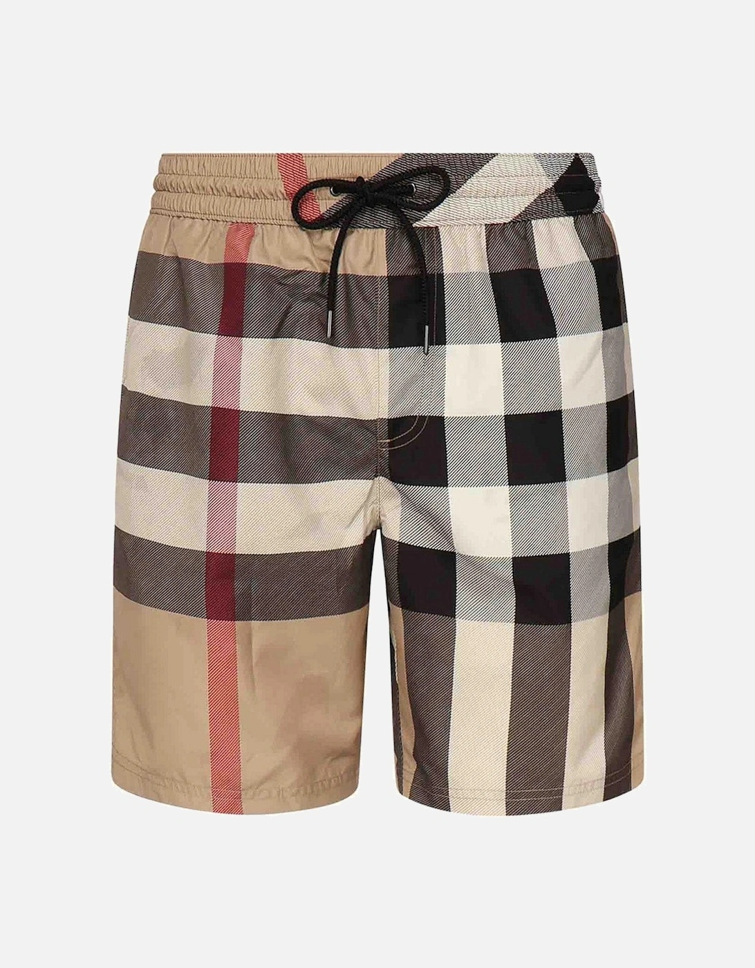 Check Swim Shorts in Beige, 4 of 3