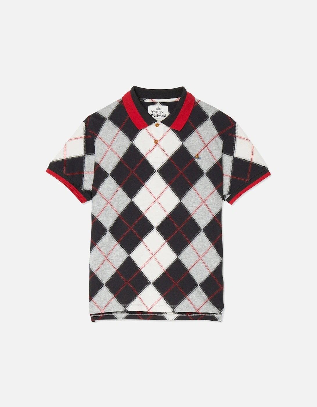 Men's Chequered Multi Colour Classic Argyle Polo Shirt, 5 of 4