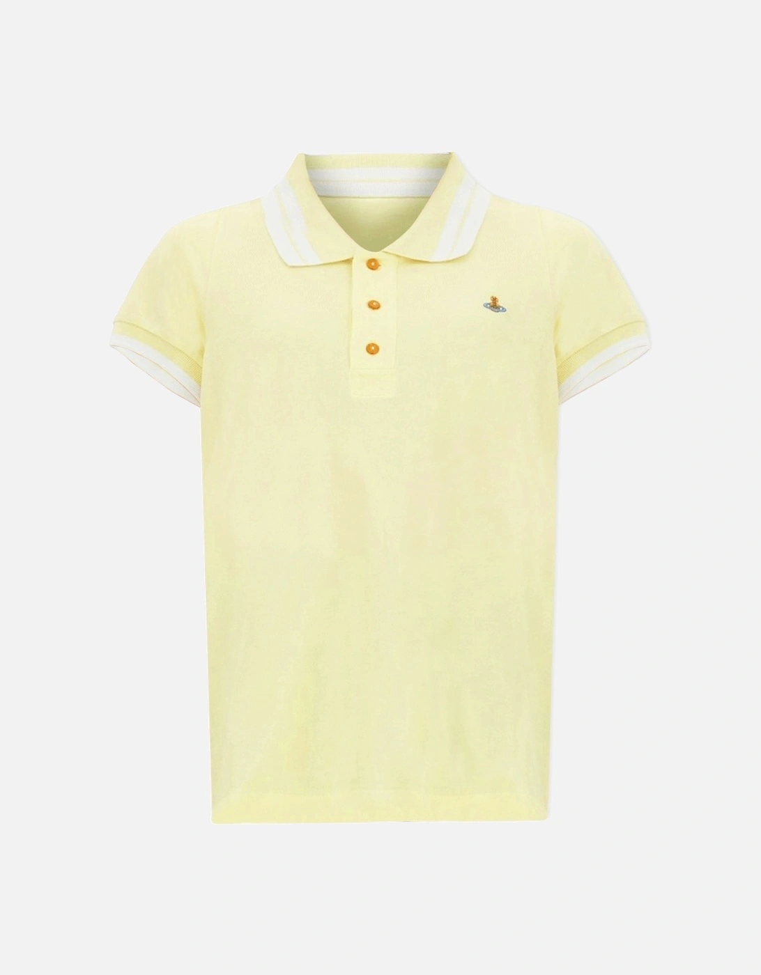 Men's Lime & White Striped Polo Shirt, 5 of 4