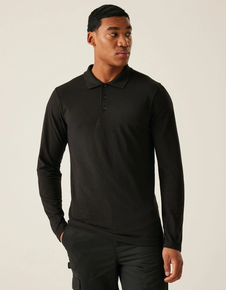 Professional Mens Pro 65/35 Long Sleeve Polo Shirt