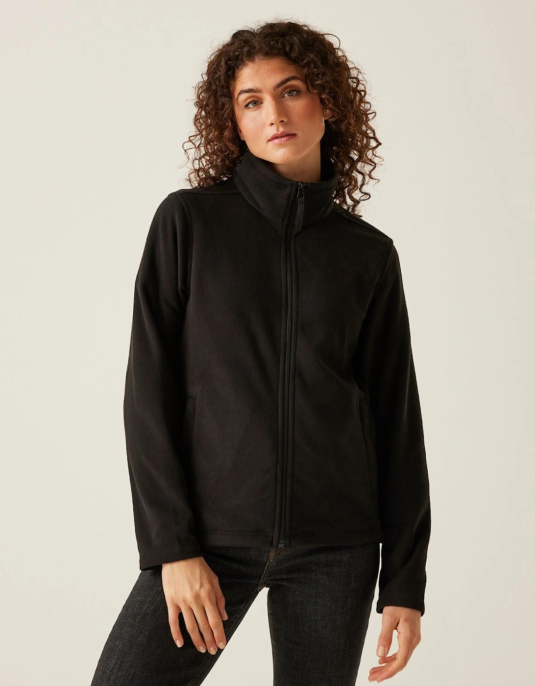 Professional Womens Micro Full Zip Fleece, 2 of 1