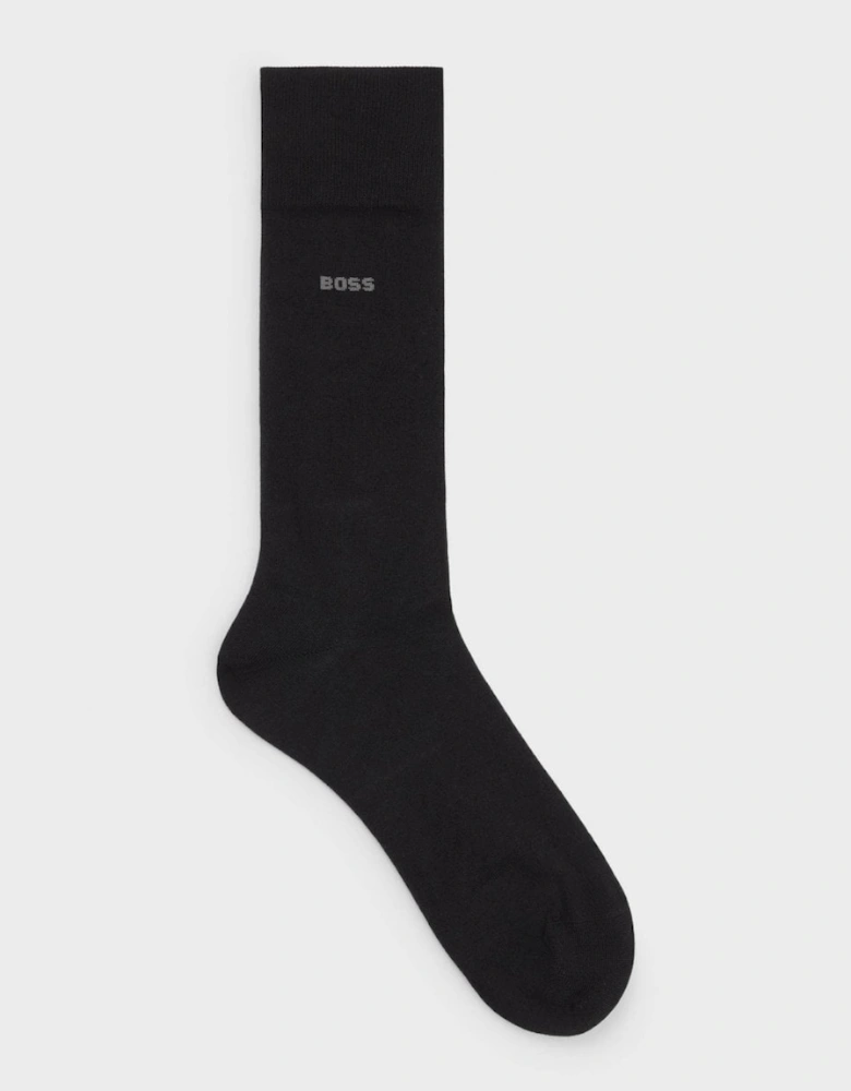 BOSS Orange Marc Mens Regular-Length Logo Socks in Combed Stretch Cotton