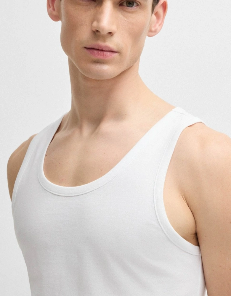 BOSS Orange TankTop Classic Mens 3 Pack Cotton Underwear Vests with Embroidered Logos NOS