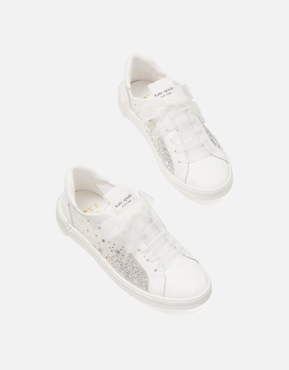 Tori Crystals Lace Up Sneaker