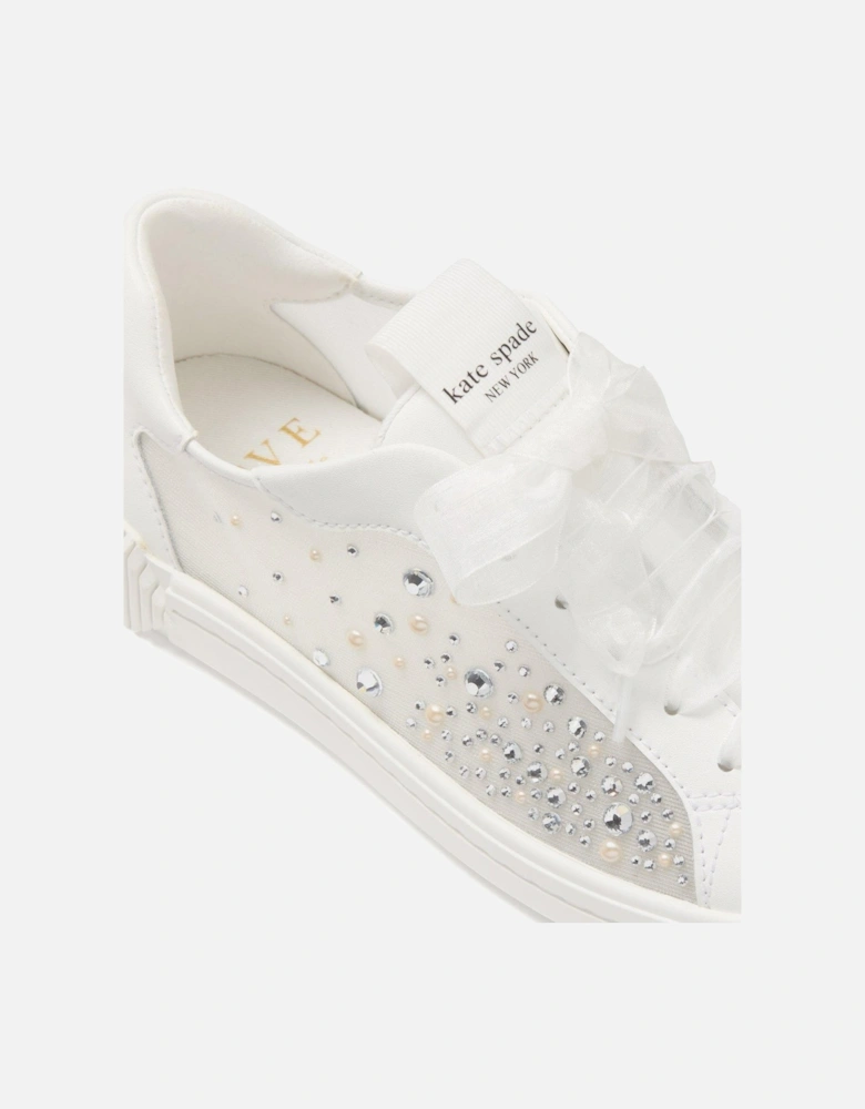Tori Crystals Lace Up Sneaker