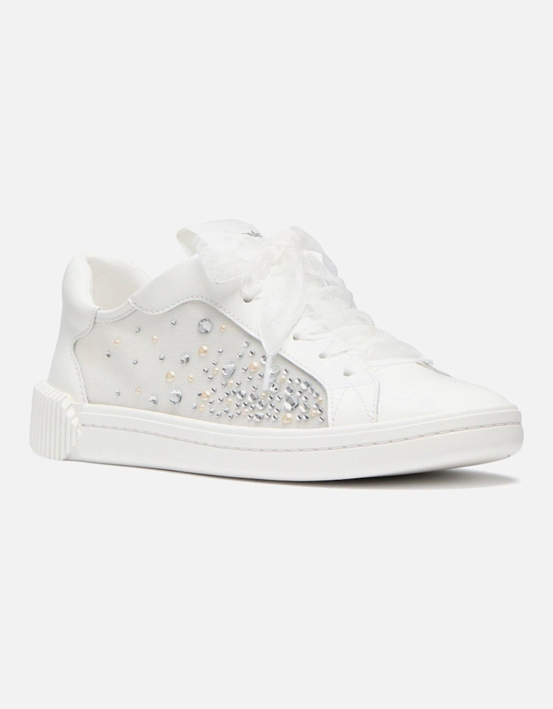 Tori Crystals Lace Up Sneaker