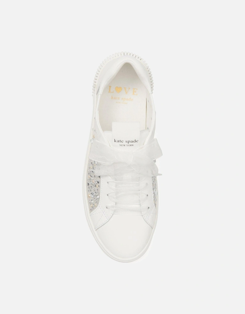 Tori Crystals Lace Up Sneaker