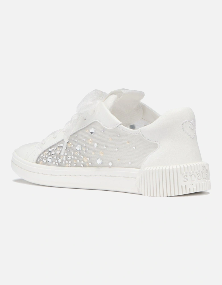 Tori Crystals Lace Up Sneaker