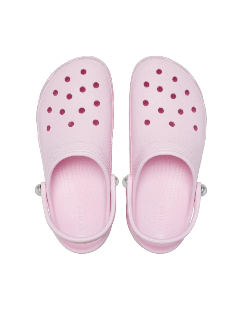 Classic Platform Pearl Clog - Pink