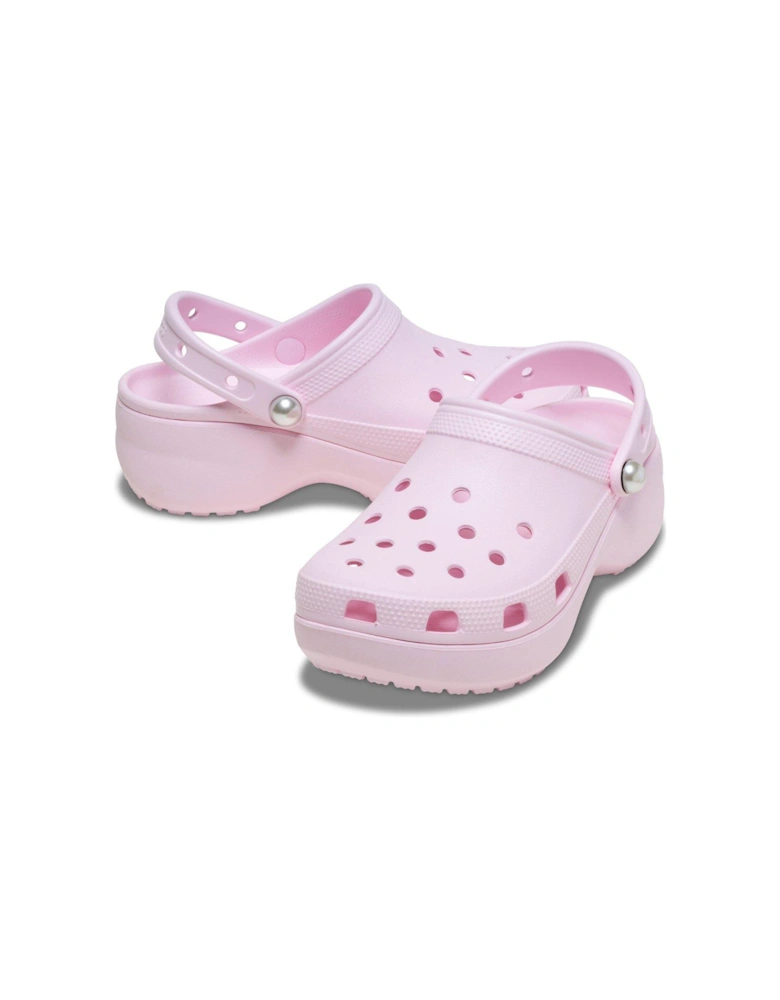 Classic Platform Pearl Clog - Pink