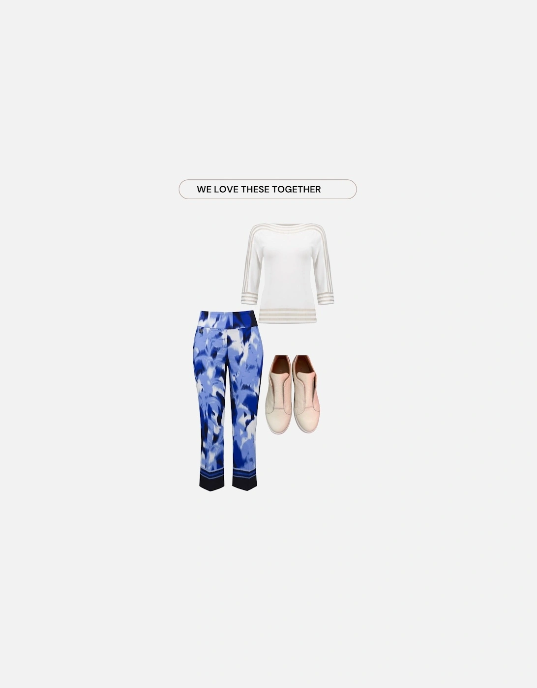 Millennium Tropical Print Cropped Pull-On Pants