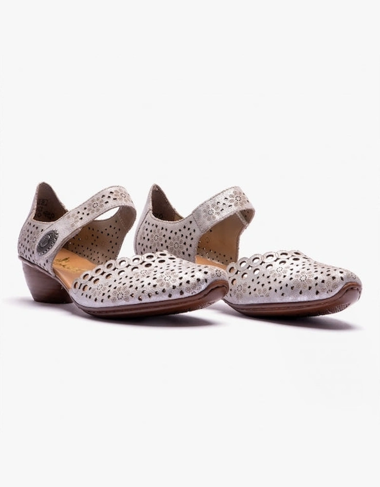 43753-90 Womens Shoes Silver/Platinum