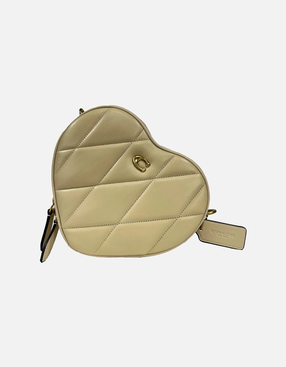 Heart Quilted Leather Crossbody Bag Women - Quilted Black, 5 of 4