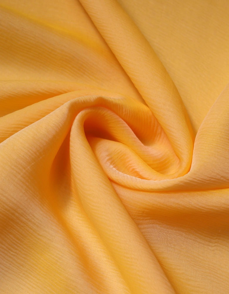 Silk Wrap Shawl Scarf with Logo Details Women - Yellow Scarves