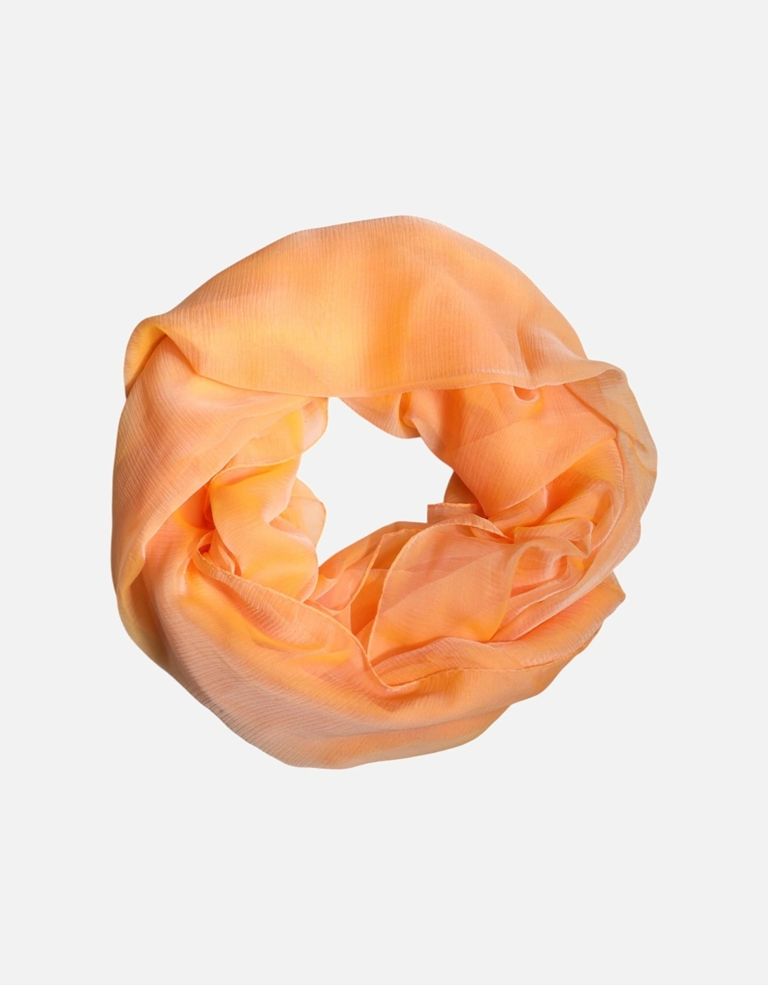 Silk Wrap Shawl Scarf with Logo Details Women - Orange Scarves, 6 of 5
