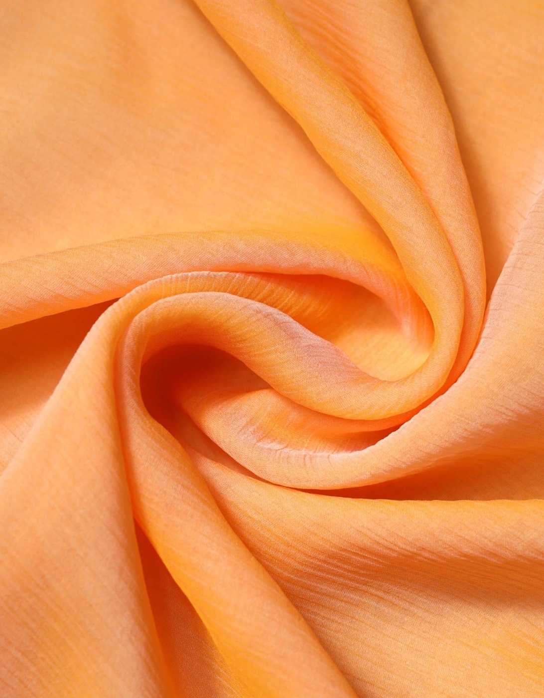 Silk Wrap Shawl Scarf with Logo Details Women - Orange Scarves