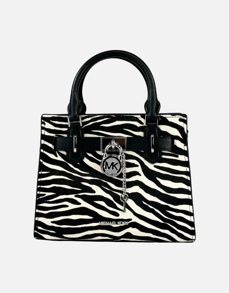 Zebra Print Leather Crossbody Bag Women - Blackwhite Messenger Bags