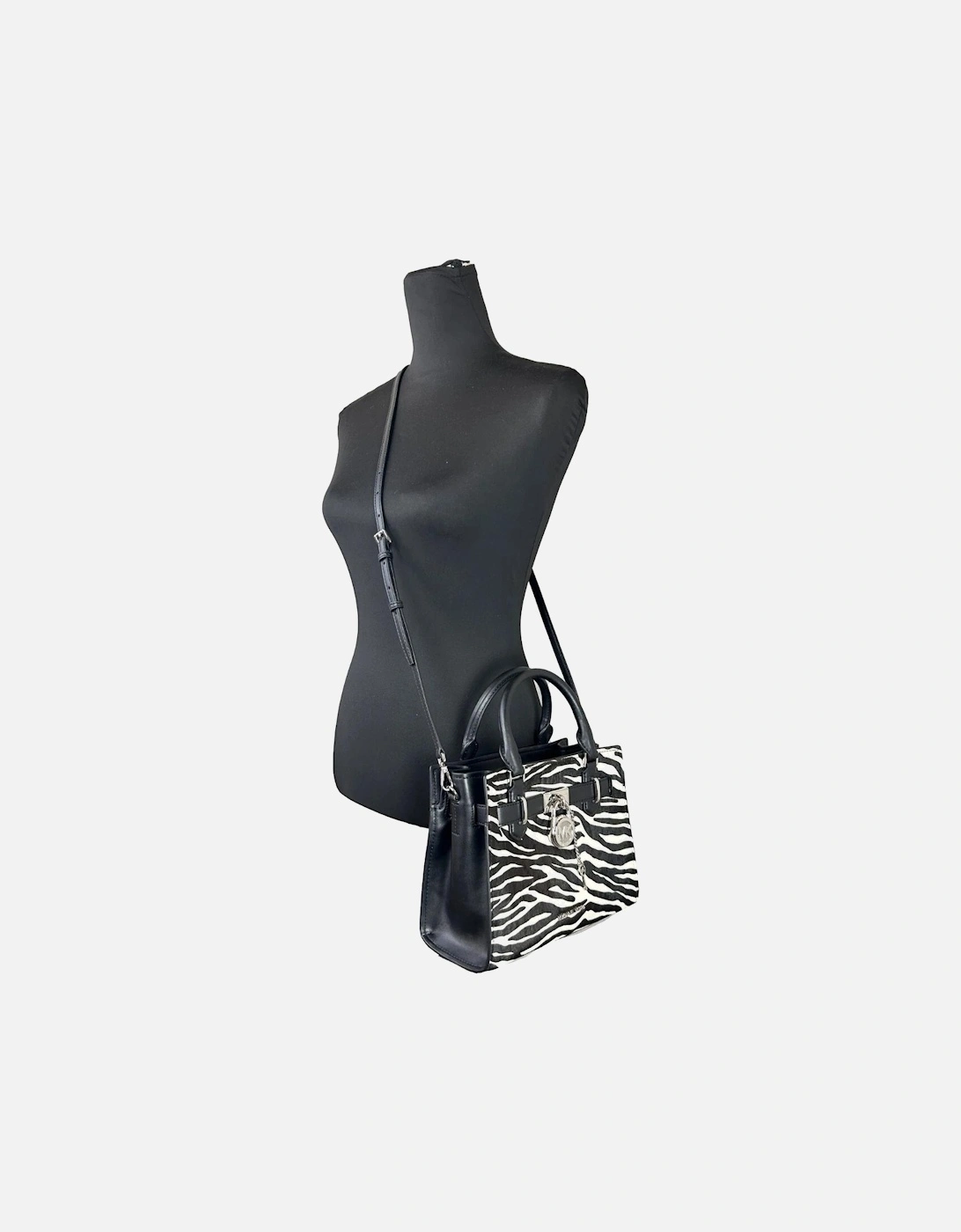 Zebra Print Leather Crossbody Bag Women - Blackwhite Messenger Bags