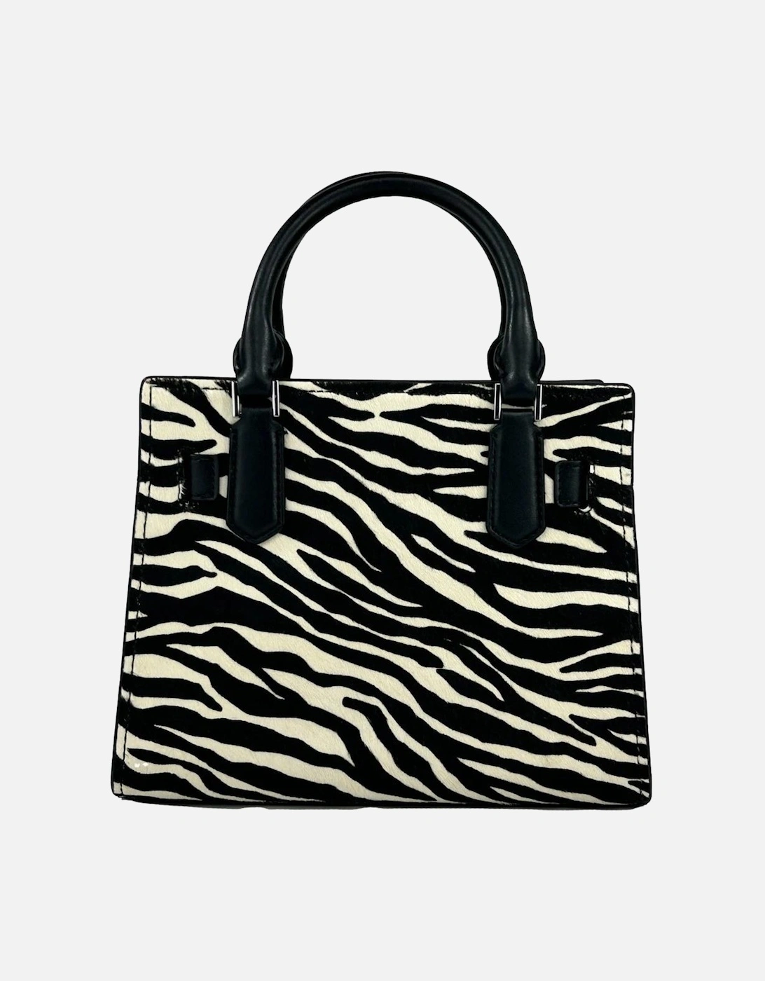Zebra Print Leather Crossbody Bag Women - Blackwhite Messenger Bags