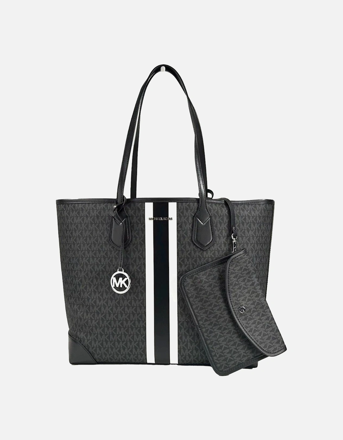 Eva Large Tote with Removable Pouch Women - Black Tote Bags, 5 of 4