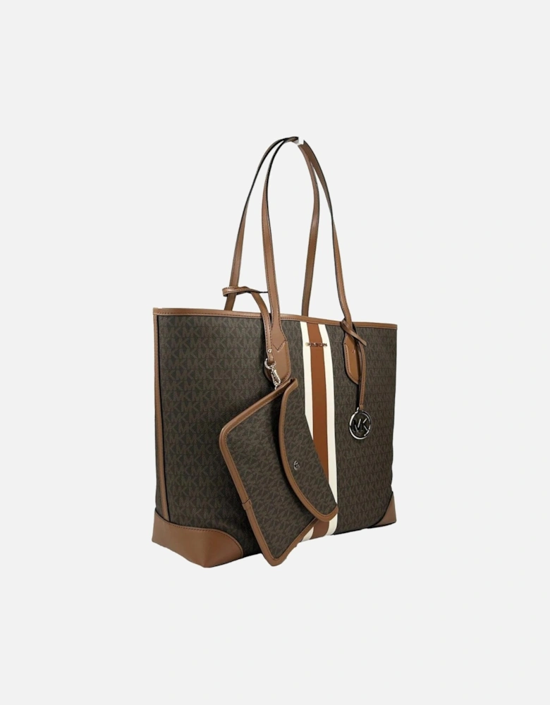 Eva Large Tote with Removable Pouch Women - Brown Tote Bags