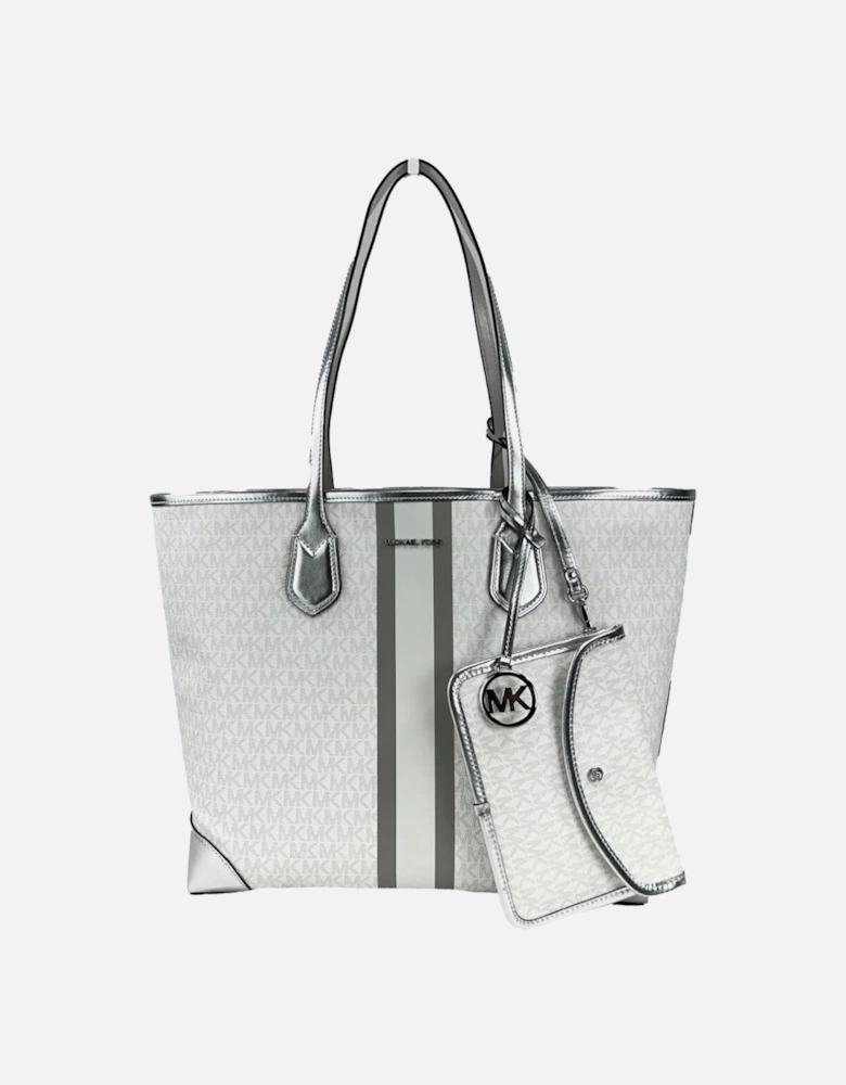 Eva Large Tote with Removable Pouch Women - Optic White Tote Bags