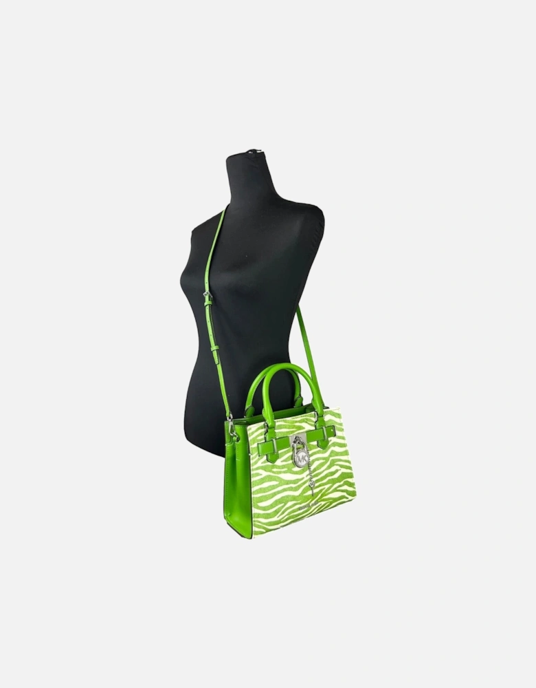 Zebra Print Leather Crossbody Bag Women - Jungle Green Messenger Bags
