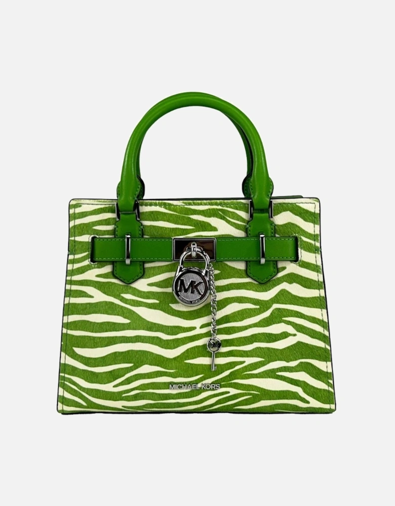 Zebra Print Leather Crossbody Bag Women - Jungle Green Messenger Bags
