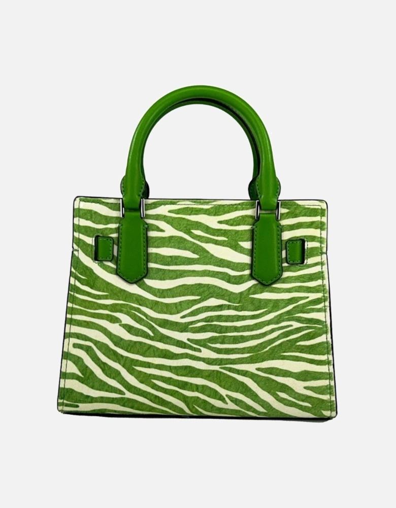 Zebra Print Leather Crossbody Bag Women - Jungle Green Messenger Bags