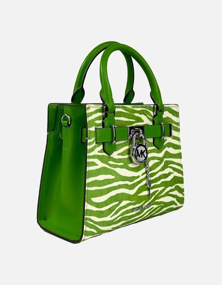 Zebra Print Leather Crossbody Bag Women - Jungle Green Messenger Bags