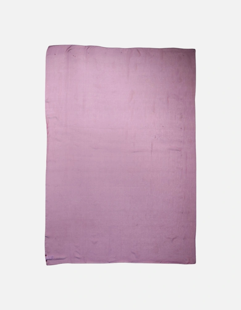 Silk Wrap Shawl Scarf with Logo Details Women - Purple Scarves