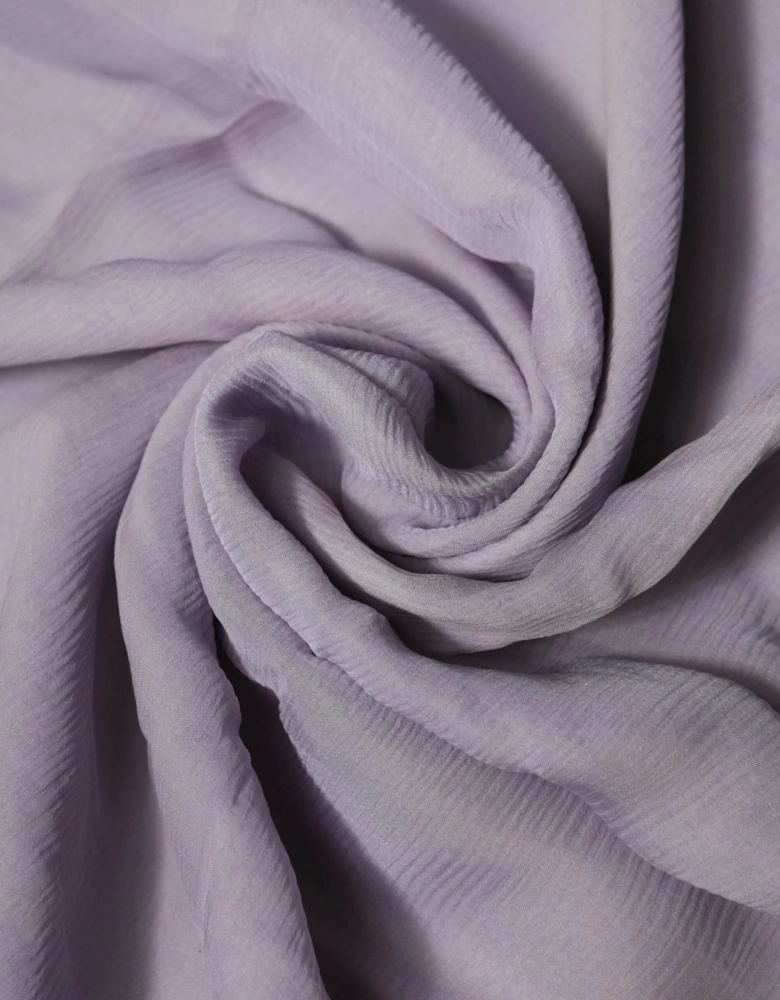 Silk Wrap Shawl Scarf with Logo Details Women - Purple Scarves