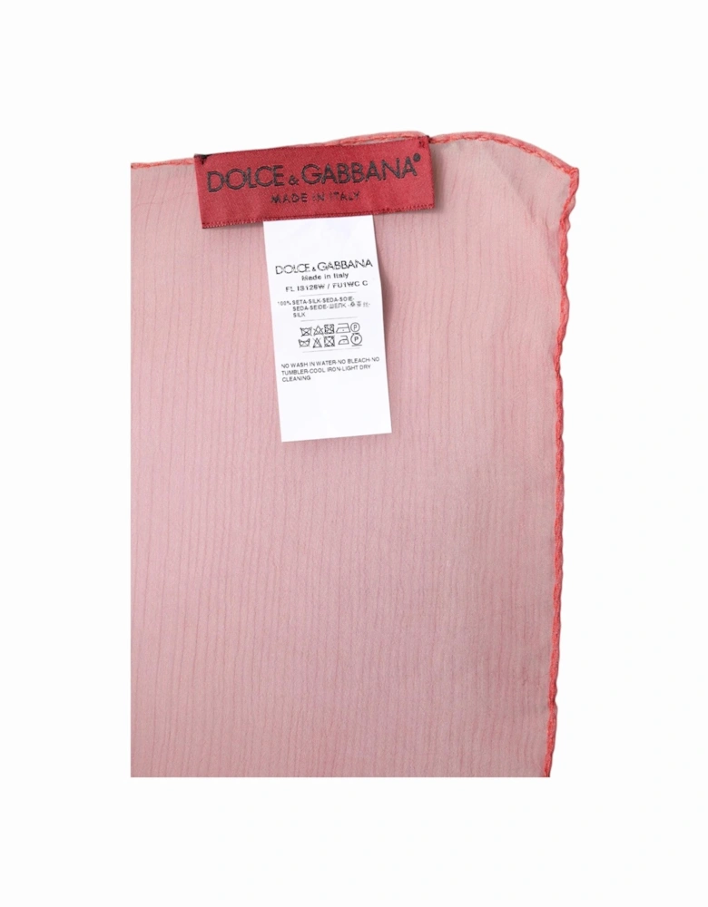 100% Silk Wrap Shawl Scarf Women - Pink Scarves
