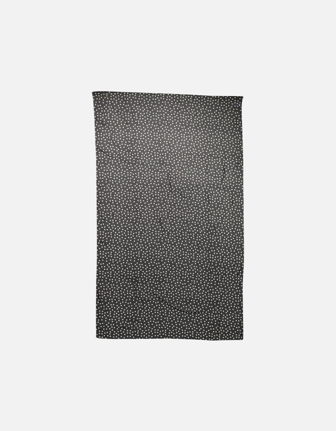 Polka Dot Wrap Shawl with Logo Detailing Women - Black Scarves