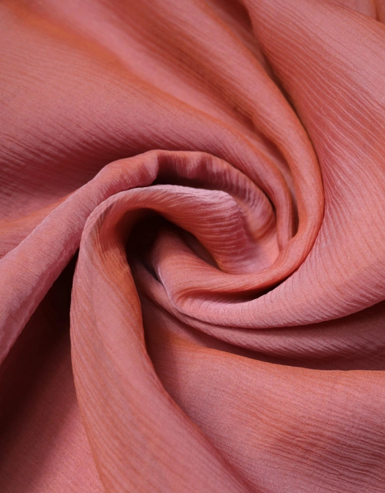 Silk Wrap Shawl Scarf with Logo Details Women - Pink Scarves