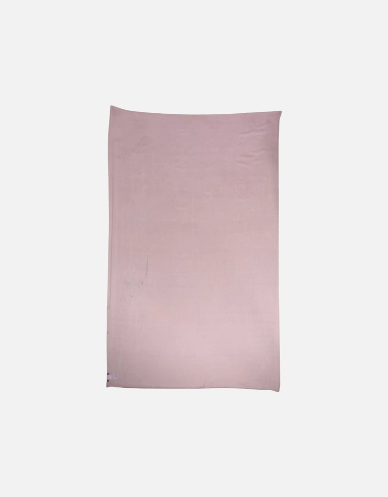 Silk Wrap Shawl with Logo Details Women - Pink Scarves
