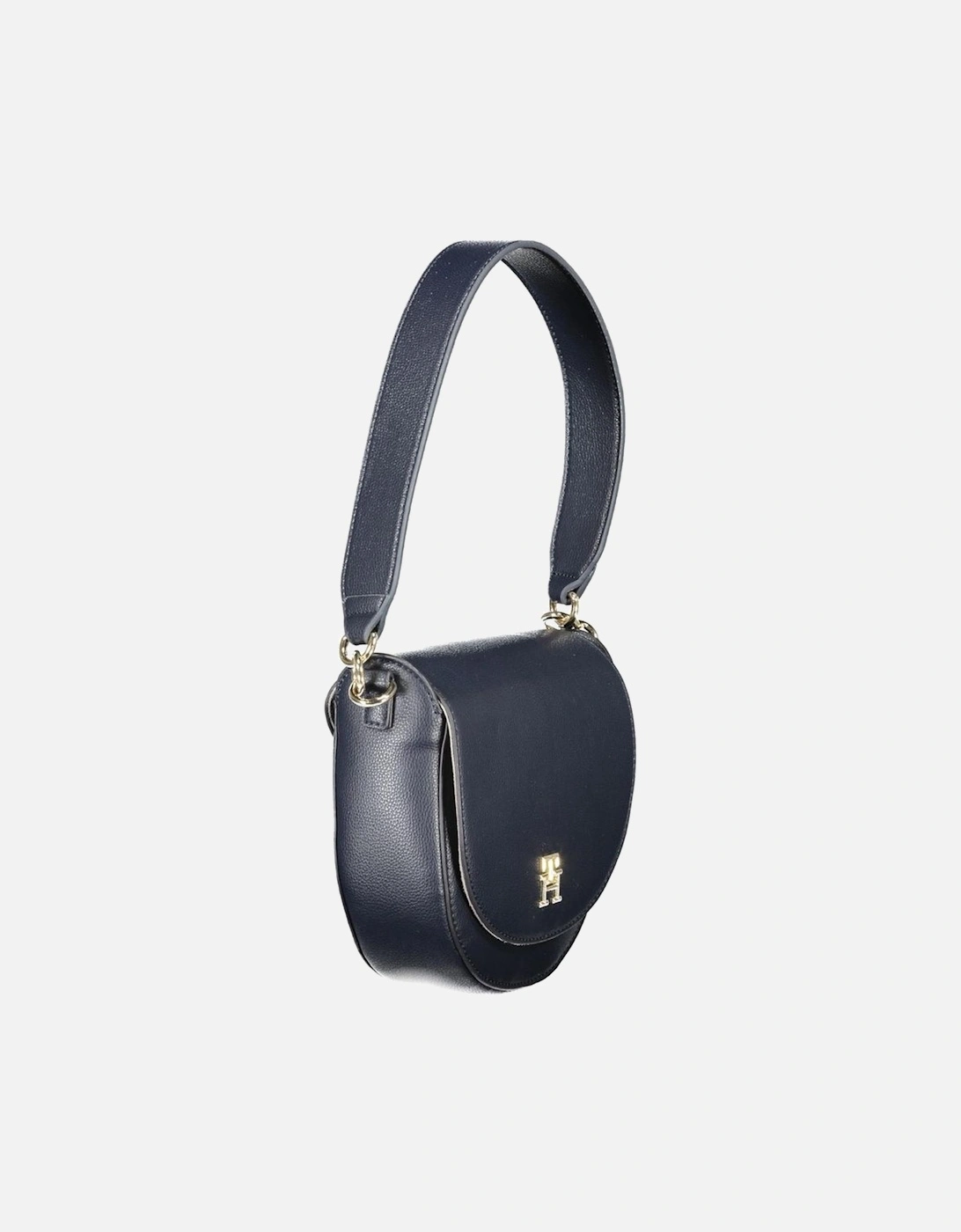 Handle Bag with 2 Compartments and Clip Closure Women - Blue Handbags