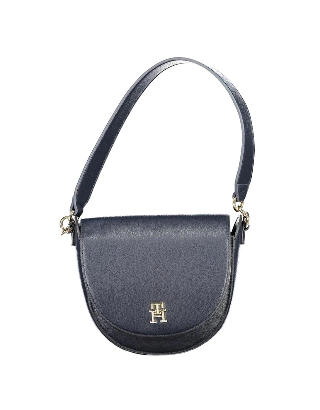 Handle Bag with 2 Compartments and Clip Closure Women - Blue Handbags, 4 of 3