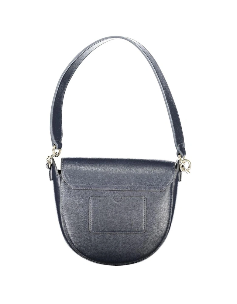 Handle Bag with 2 Compartments and Clip Closure Women - Blue Handbags