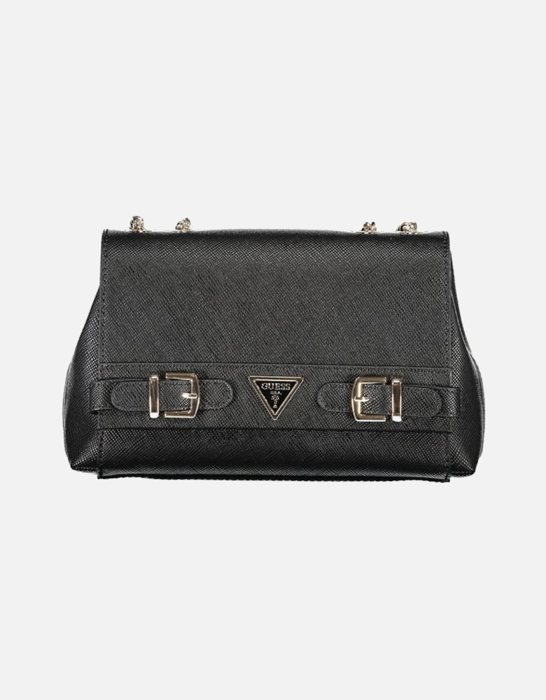 Levante Bag with Chain Shoulder Strap and Logo Women - Black Handbags