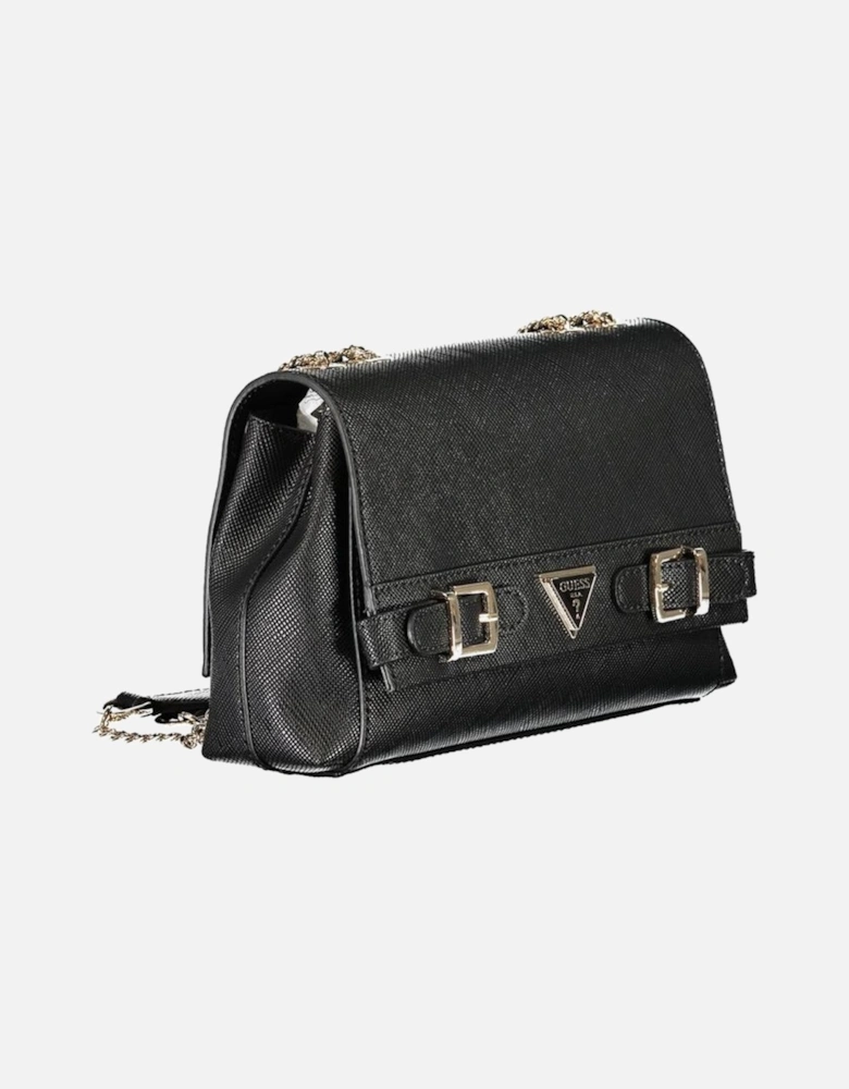 Levante Bag with Chain Shoulder Strap and Logo Women - Black Handbags