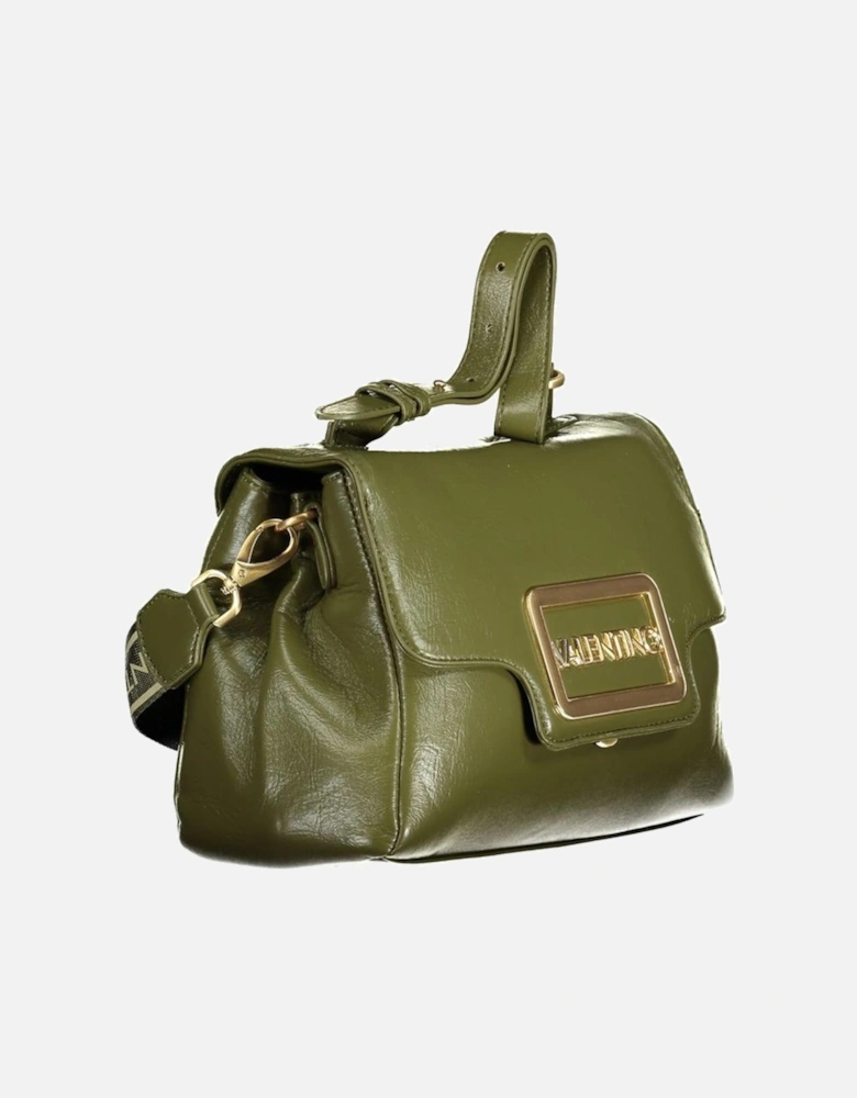 Adjustable Handle Shoulder Bag with Central Pocket Women - Green
