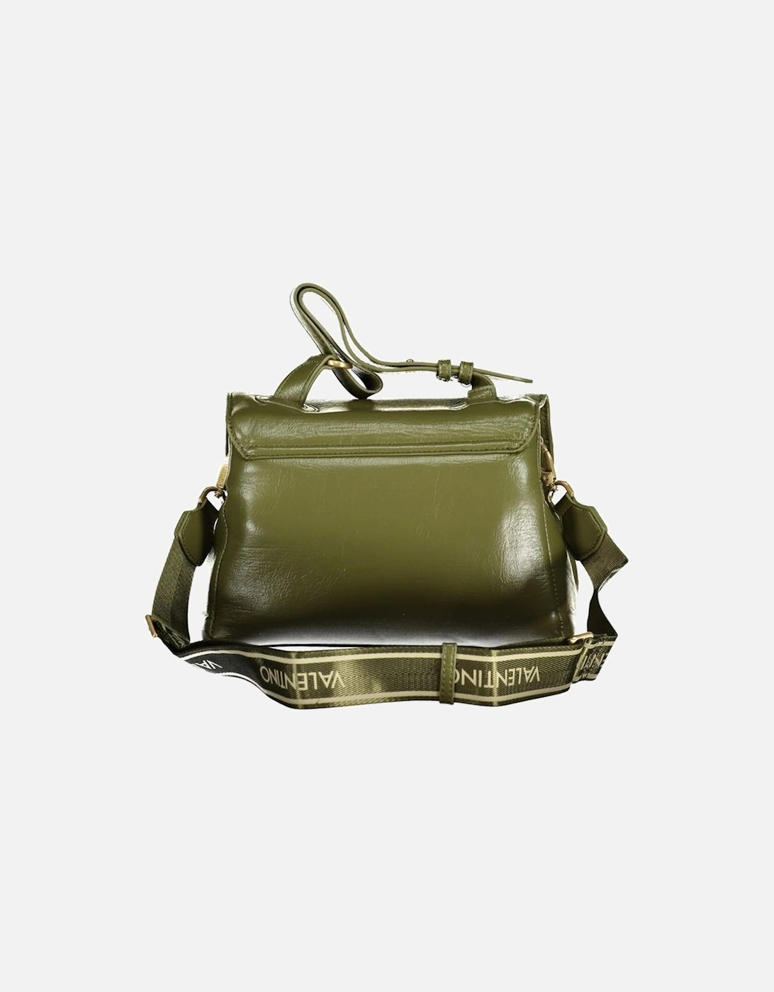 Adjustable Handle Shoulder Bag with Central Pocket Women - Green