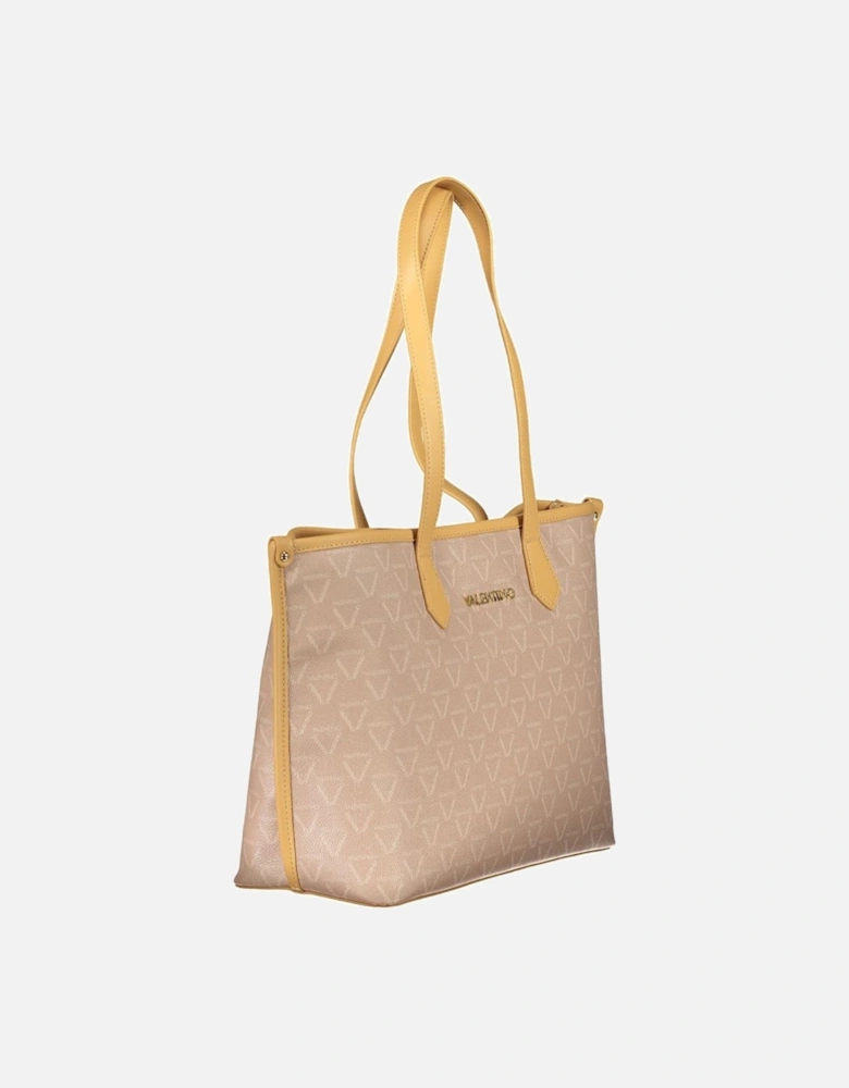 Eco-Friendly Chic Shoulder Bag with Ample Compartments Women - Beige