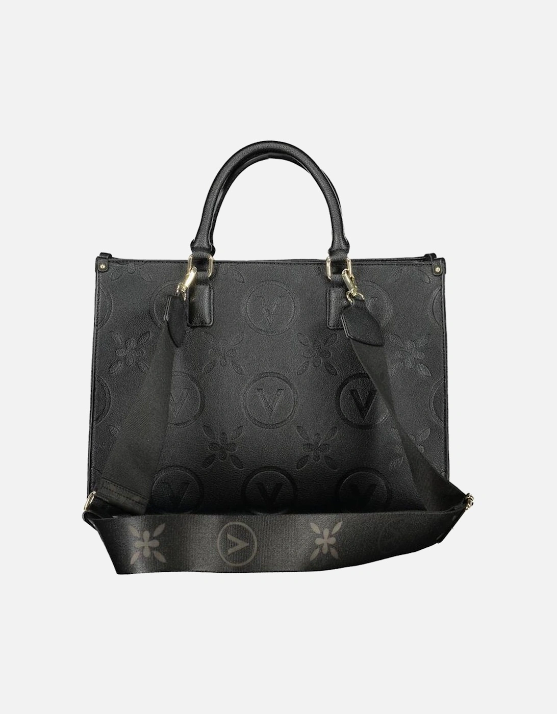 Sophisticated Bold Style Handbag with Dual Handles Women - Black