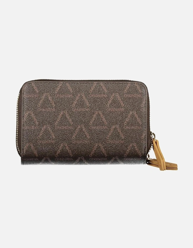 Chic Double Wallet with Coin Purse and Card Slots Women - Brown